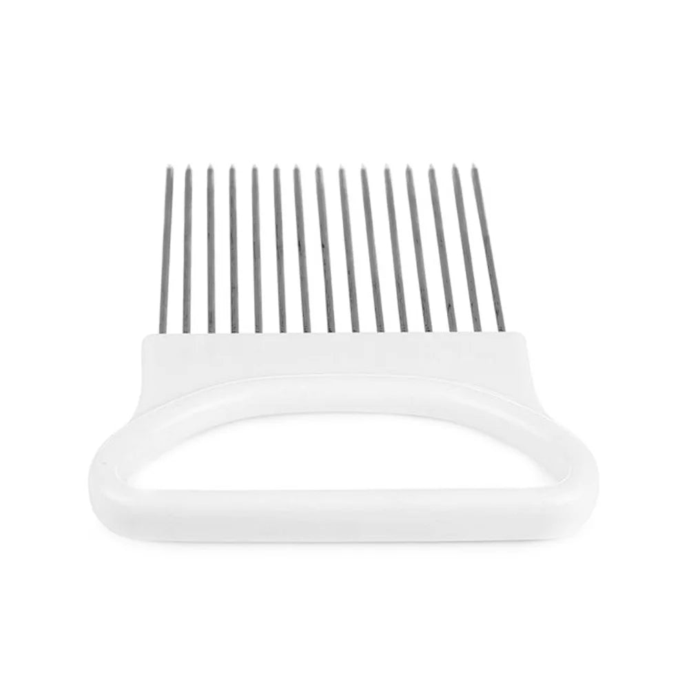 Stainless Steel Onion Slicer Vegetable Tomato Holder Cutter Kitchen Tool Gadgets